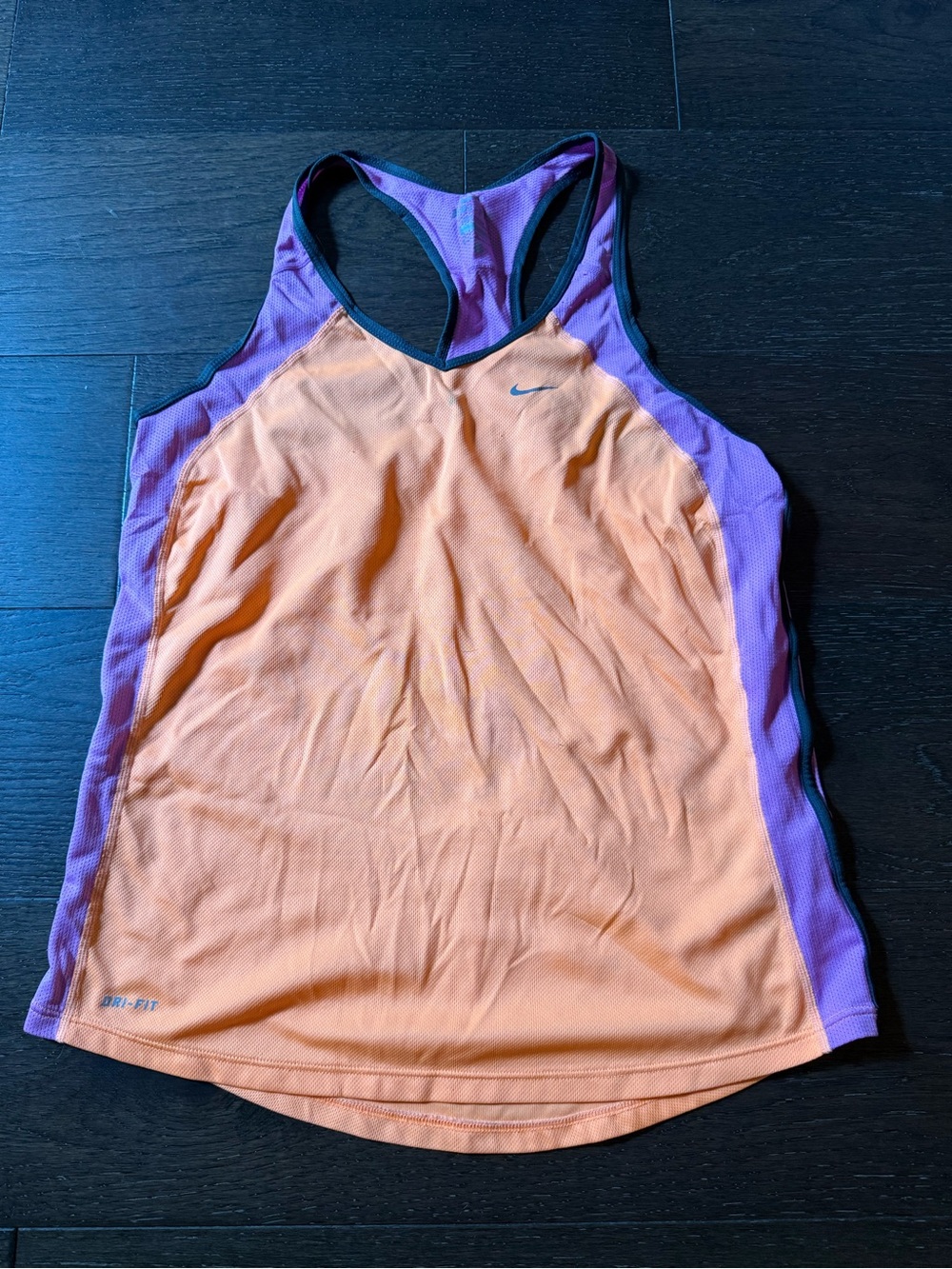 Nike Orange and Purple Athletic Racerback Tank